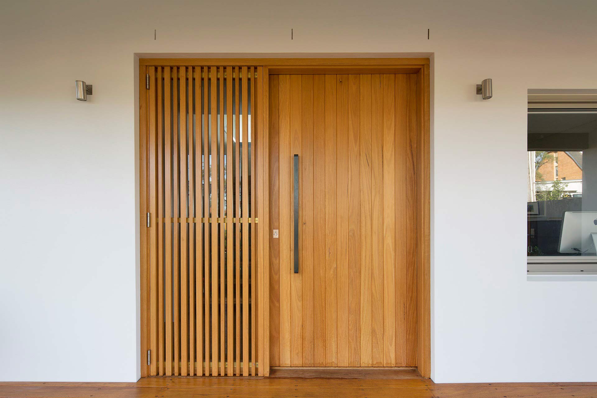 Watershed Design Timber Door — Joinery in Central Coast NSW
