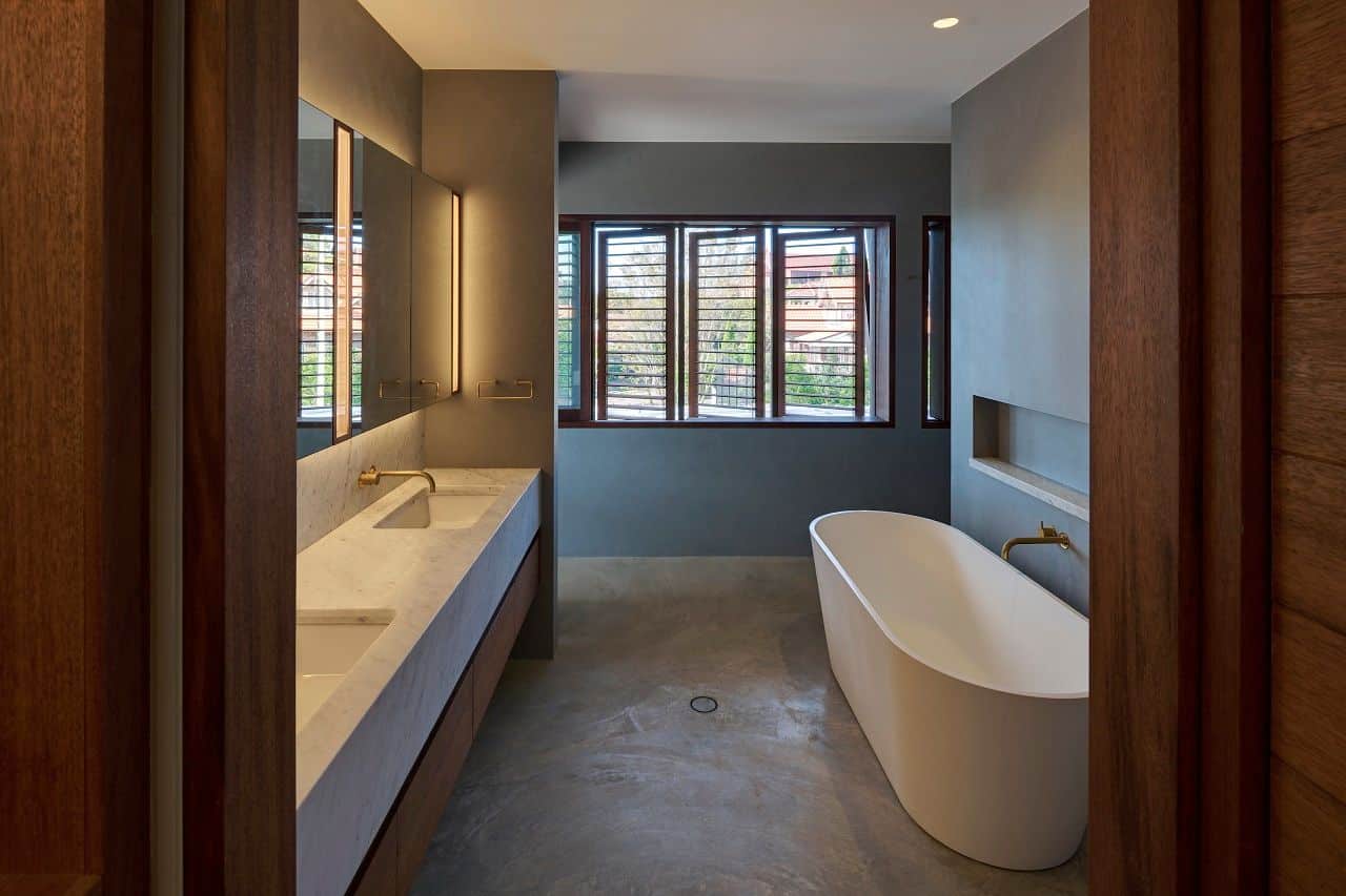 Modern Concrete Bathroom — Joinery in Central Coast NSW