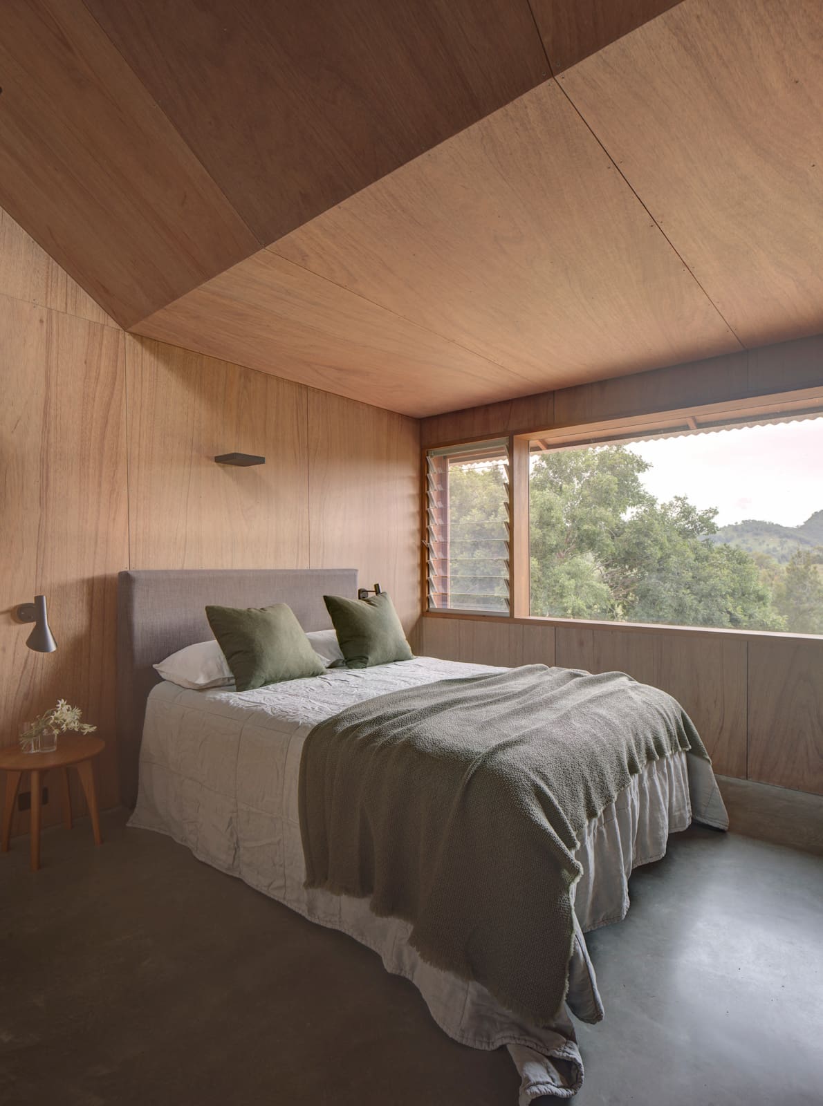 Louvres In Architectural Bedroom — Joinery in Central Coast NSW