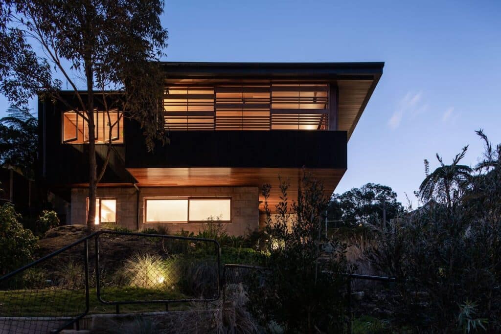 Wooden Theme Modern House — Windows & Doors in Central Coast, NSW