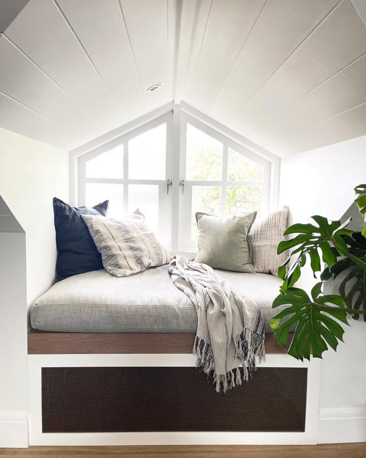 Windows with White Frame