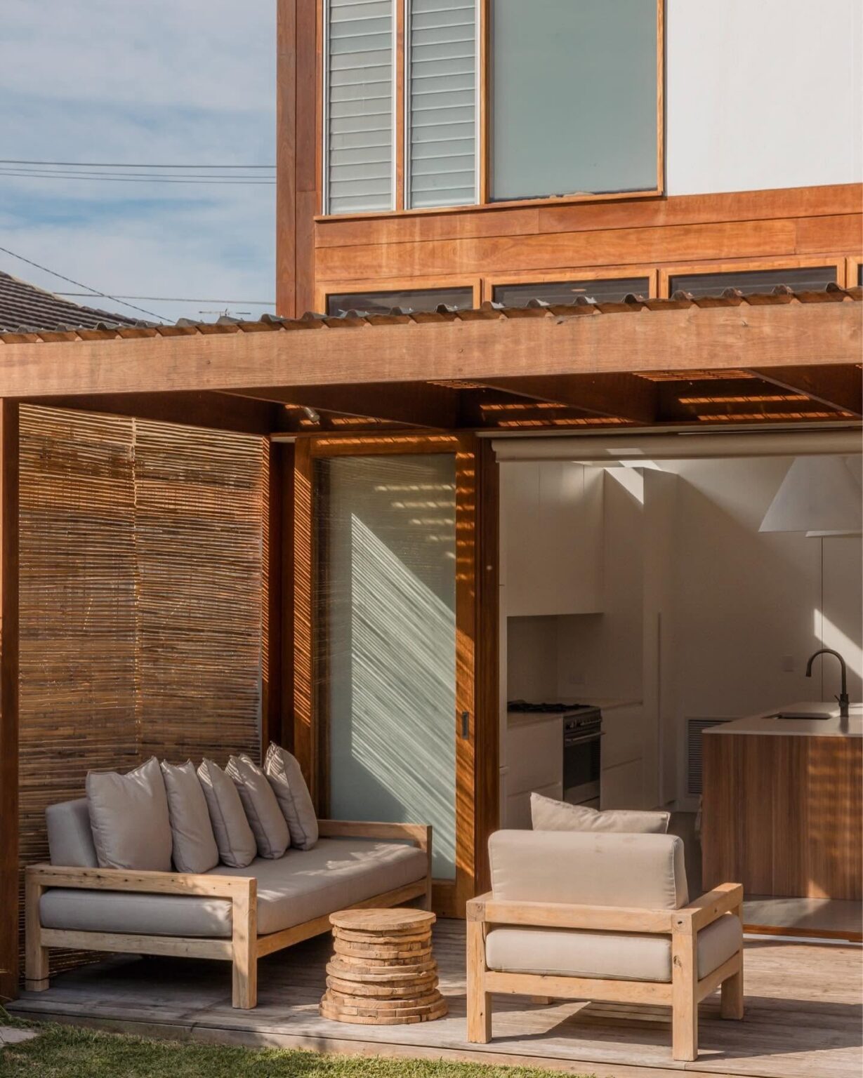 Modern House with Timber Windows in Sydney